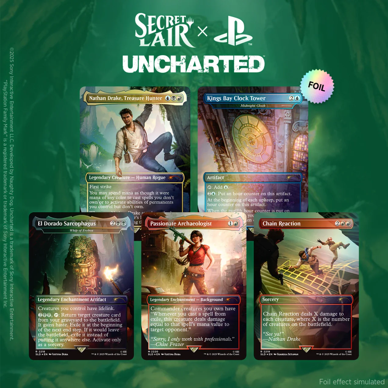 Secret Lair Drop Series - Secret Lair x Uncharted - Rainbow Foil Edition