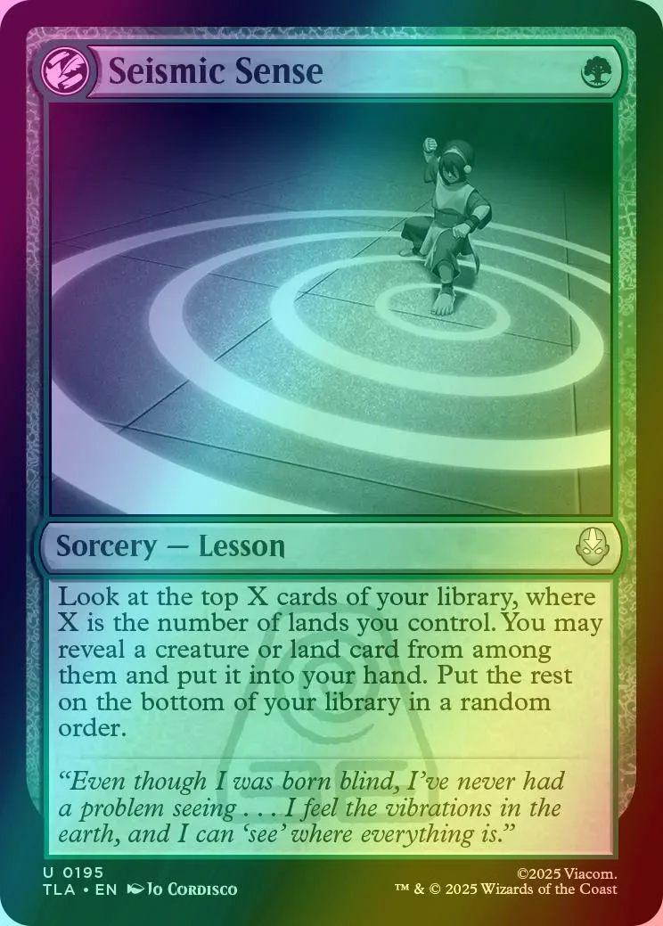 Seismic Sense [195] [Avatar: The Last Airbender] [Foil]