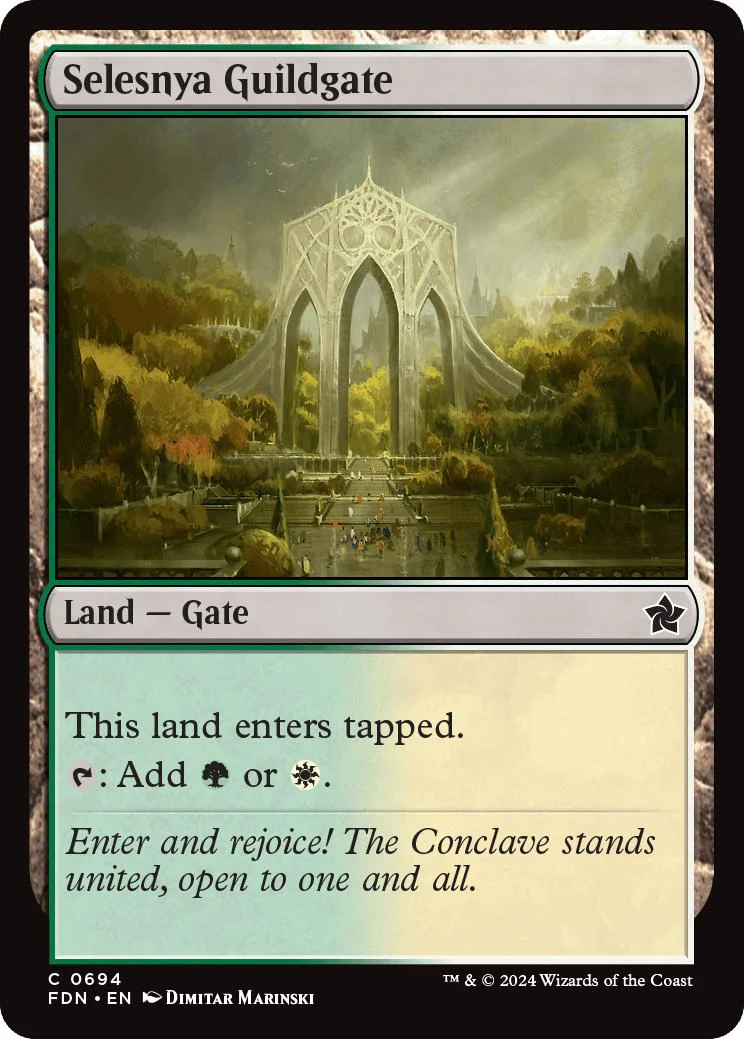 Selesnya Guildgate [694] [Foundations] [Non-Foil]