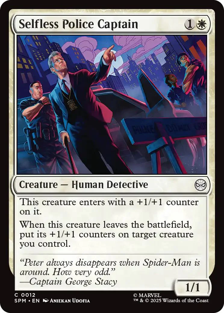 Selfless Police Captain [12] [Marvel's Spider-Man] [Non-Foil]