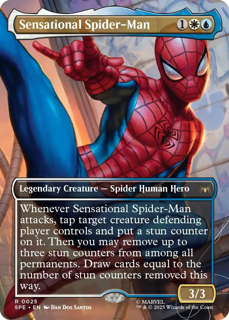 Sensational Spider-Man [25] [Borderless] [Scene] [Marvel's Spider-Man Eternal] [Non-Foil]