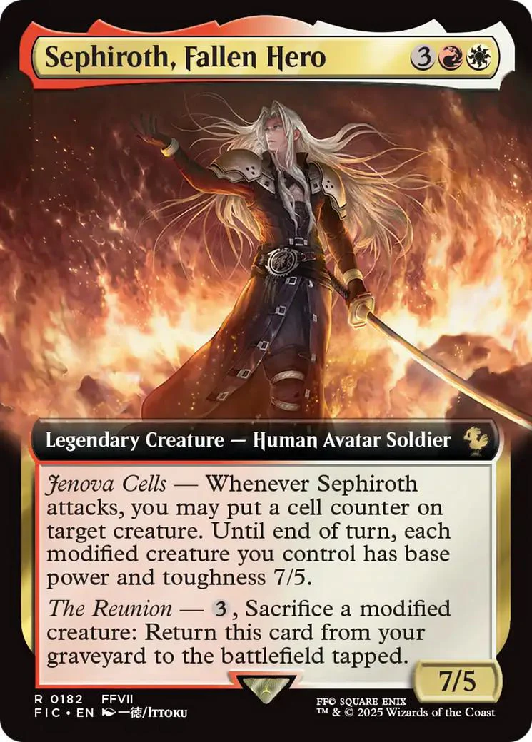 Sephiroth, Fallen Hero [182] [Extended Art] [FINAL FANTASY: Commander] [Non-Foil]