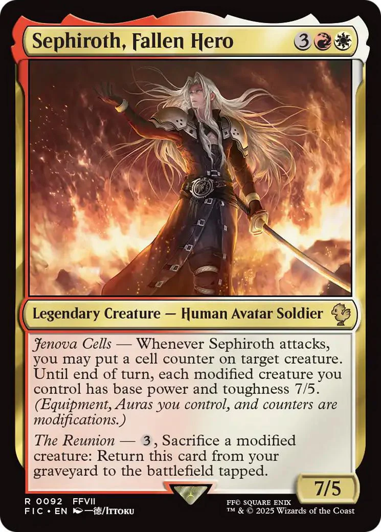 Sephiroth, Fallen Hero [92] [FINAL FANTASY: Commander] [Non-Foil]