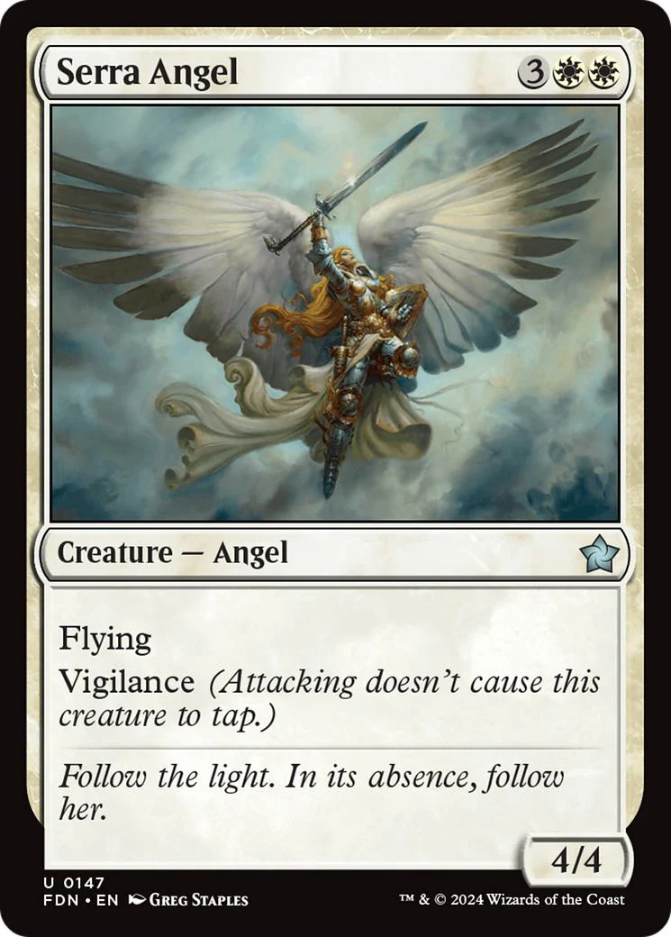 Serra Angel [147] [Foundations] [Non-Foil]