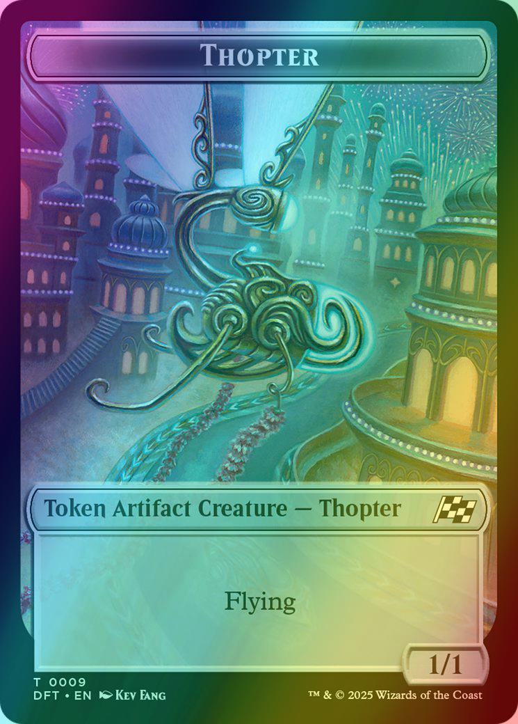 Servo Token (08) // Thopter Token (09) [Aetherdrift: Tokens] [Foil] - Image 2