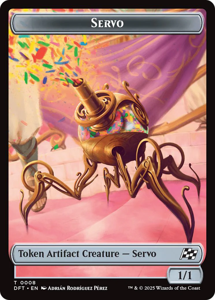 Servo Token (08) // Thopter Token (09) [Aetherdrift: Tokens] [Non-Foil]