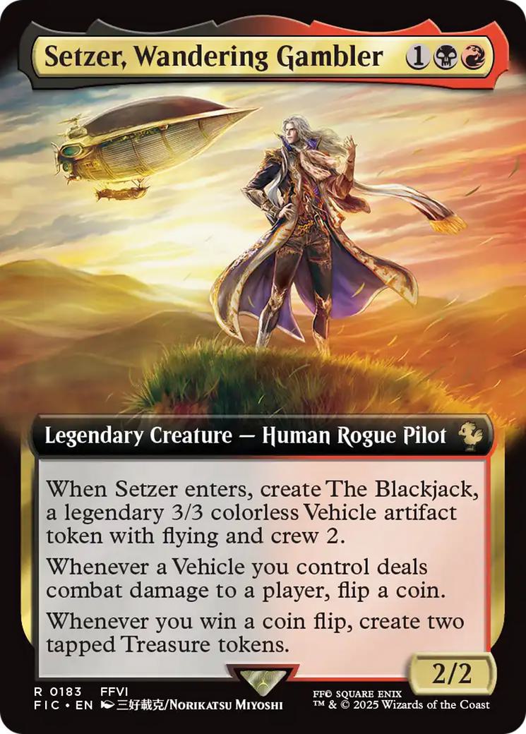 Setzer, Wandering Gambler [183] [Extended Art] [FINAL FANTASY: Commander] [Non-Foil]