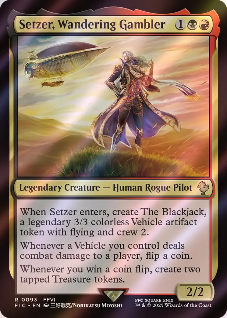 Setzer, Wandering Gambler [93] [FINAL FANTASY: Commander] [Surge Foil]