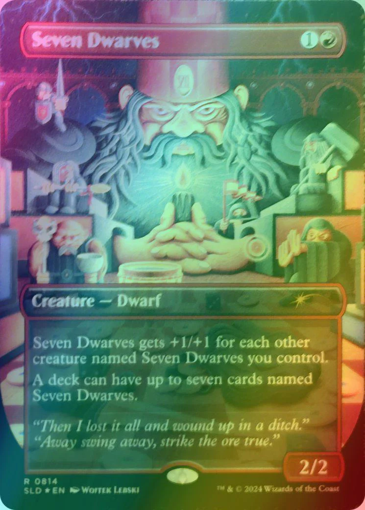 Seven Dwarves [0814] [Borderless] [Wojtek Lebski] [Secret Lair Drop] [Foil]