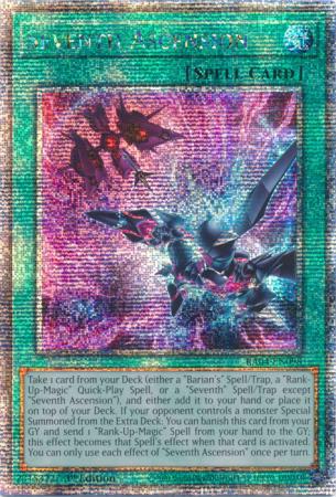 Seventh Ascension - RA04-EN098 - Quarter Century Secret Rare - 1st Edition