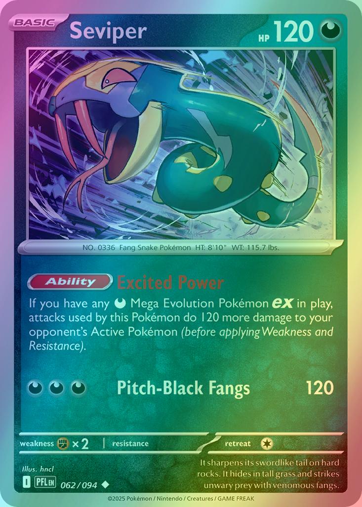 Seviper - 062/094 - Uncommon [me02-062] [Reverse Holo]