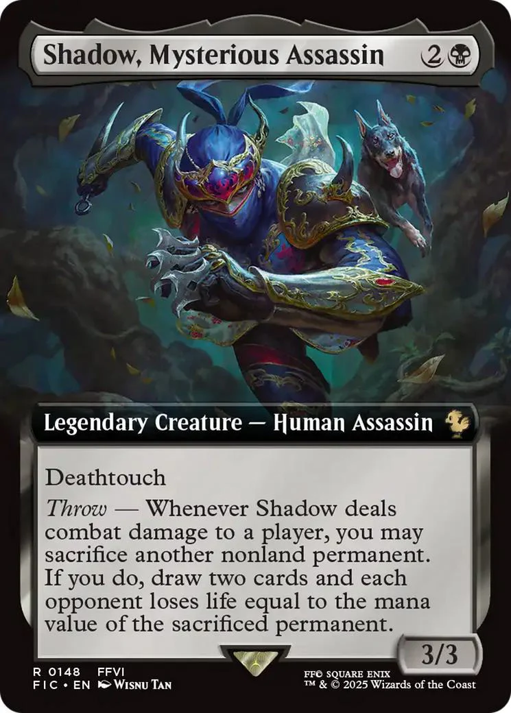Shadow, Mysterious Assassin [148] [Extended Art] [FINAL FANTASY: Commander] [Non-Foil]
