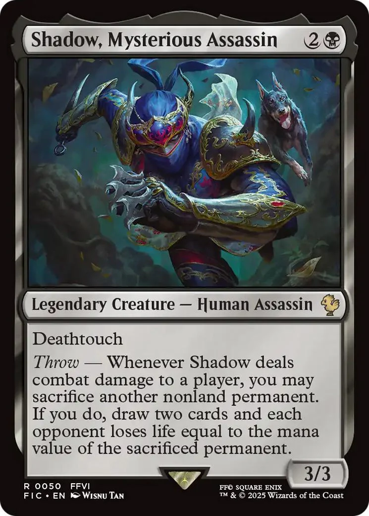 Shadow, Mysterious Assassin [50] [FINAL FANTASY: Commander] [Non-Foil]