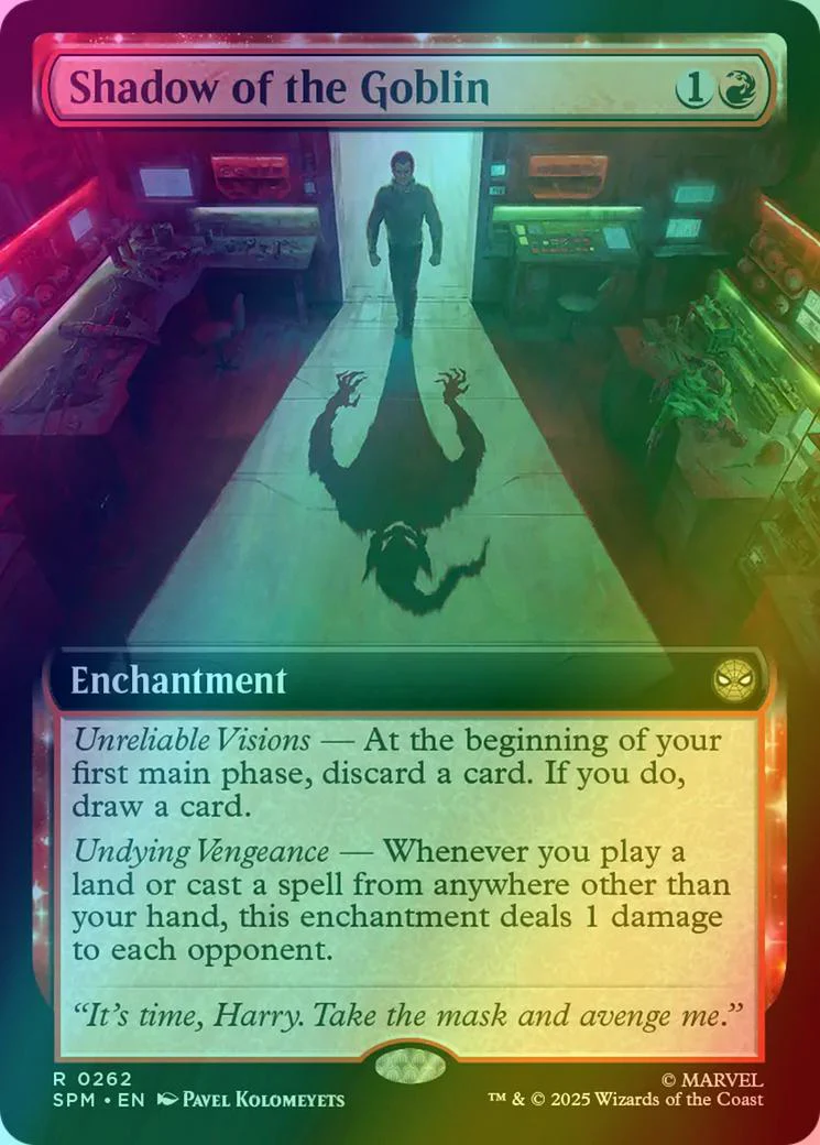 Shadow of the Goblin [262] [Extended Art] [Marvel's Spider-Man] [Foil]