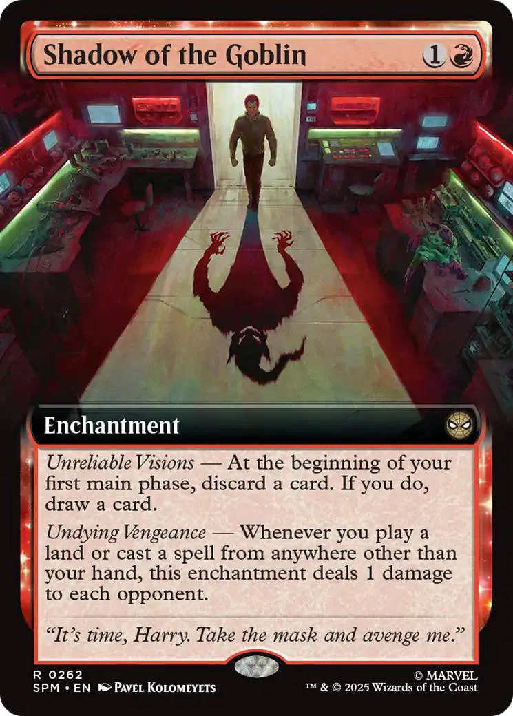 Shadow of the Goblin [262] [Extended Art] [Marvel's Spider-Man] [Non-Foil]