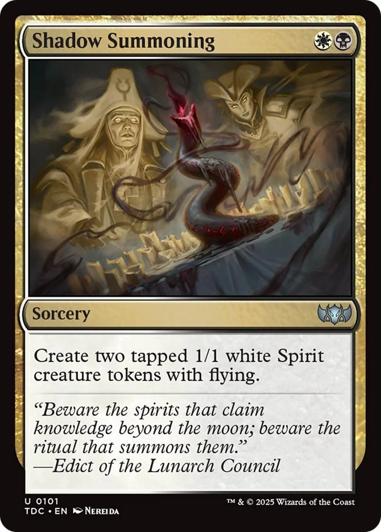 Shadow Summoning [101] [Tarkir: Dragonstorm: Commander] [Non-Foil]