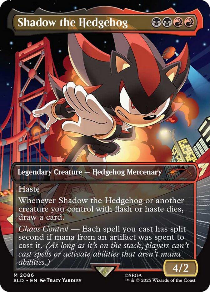 Shadow the Hedgehog [2086] [Borderless] [Secret Lair X Sonic: Friends and Foes] [Secret Lair Drop] [Non-Foil]