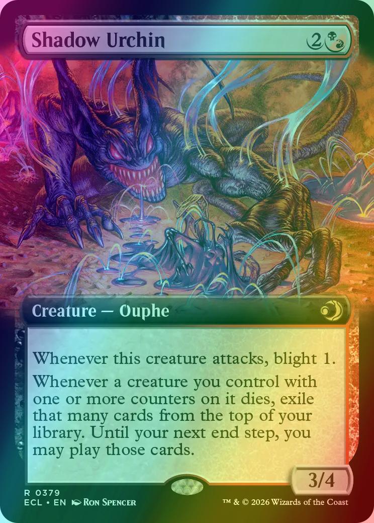 Shadow Urchin [379] [Extended Art] [Lorwyn Eclipsed] [Foil]