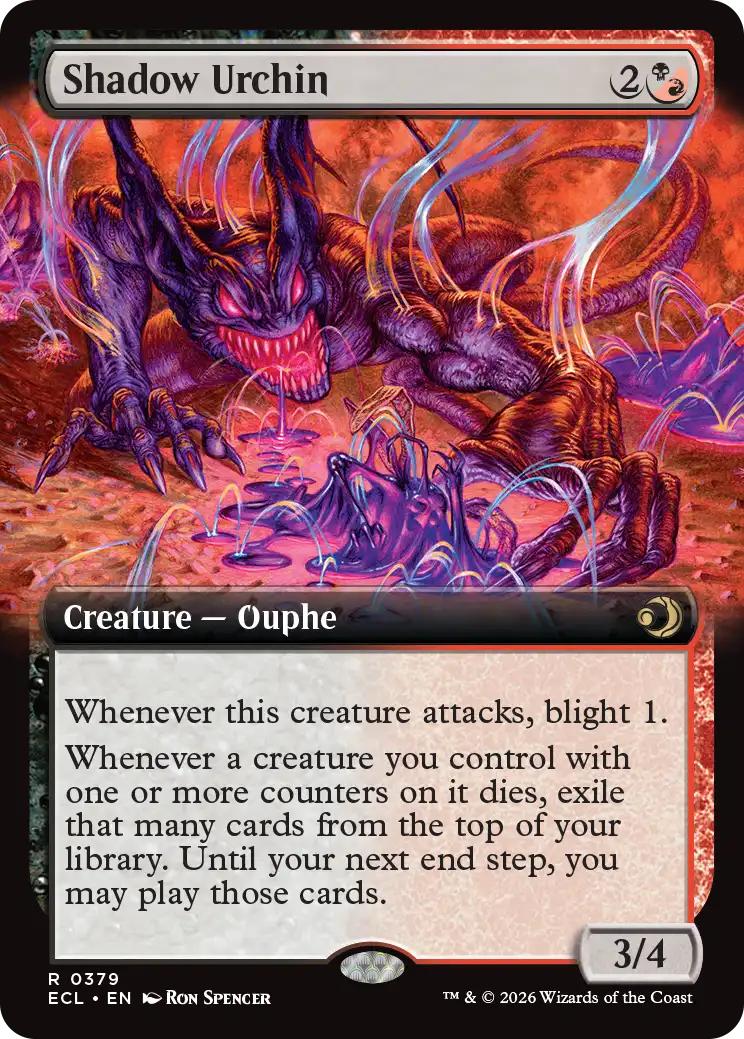 Shadow Urchin [379] [Extended Art] [Lorwyn Eclipsed] [Non-Foil]