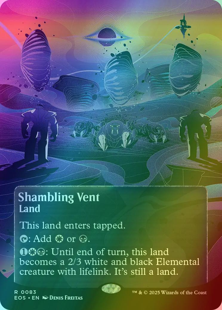Shambling Vent [83] [Borderless] [Poster] [Edge of Eternities: Stellar Sights] [Foil]