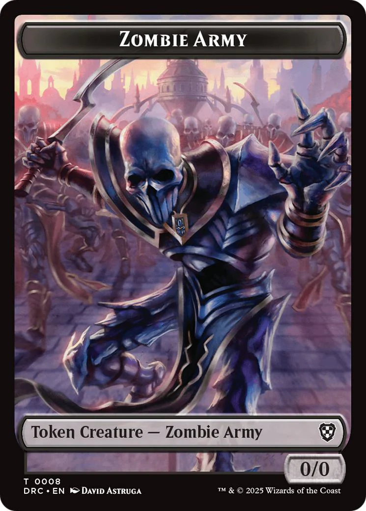 Shapeshifter Token (04) // Zombie Army Token (08) [Aetherdrift: Commander: Tokens] [Non-Foil] - Image 2