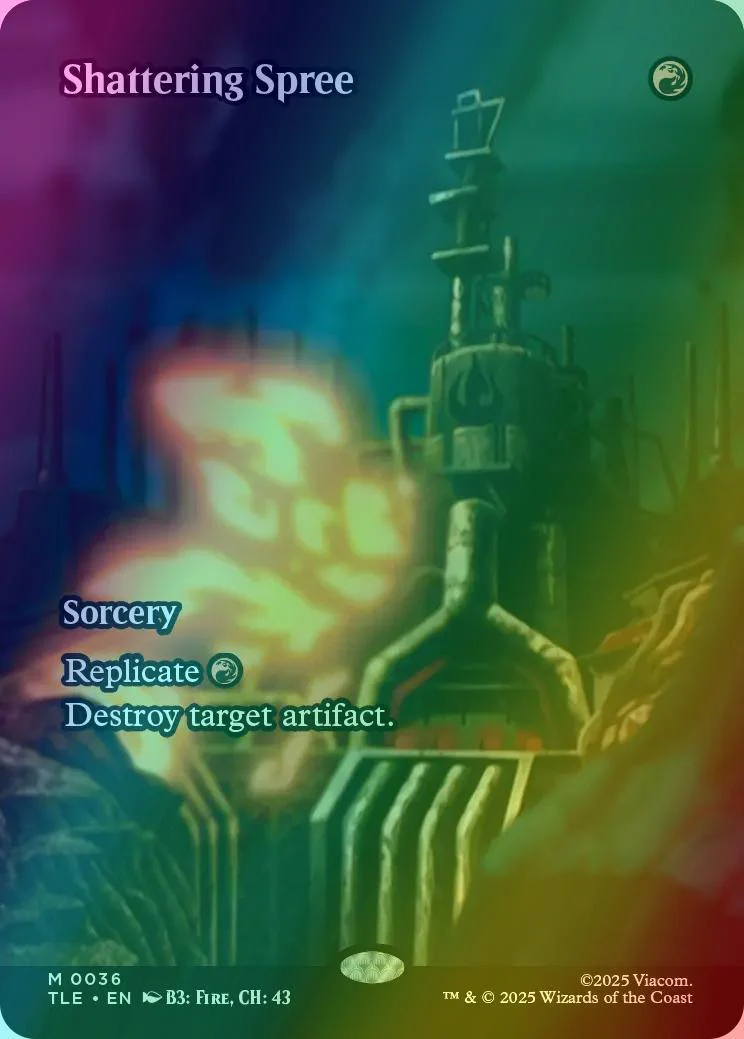 Shattering Spree [36] [Borderless] [Source Material] [Avatar: The Last Airbender Eternal] [Foil]