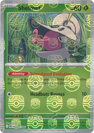 Shelmet - Master Ball Pattern - 008/086 - Common [sv105w-008] [Reverse Holo]