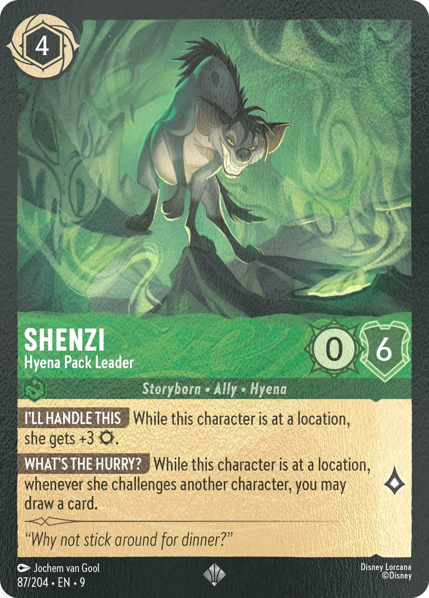 Shenzi - Hyena Pack Leader - 87/204 [Fabled] [Cold Foil]