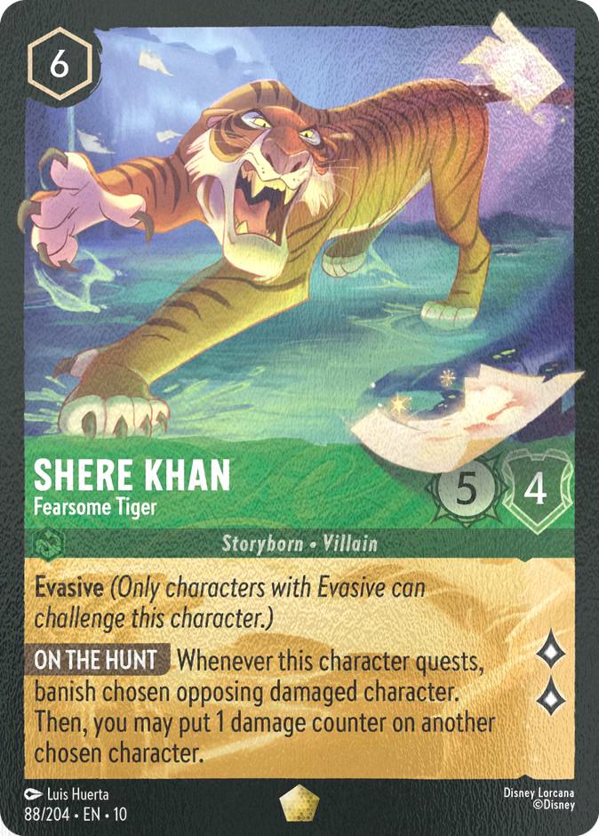 Shere Khan - Fearsome Tiger - 88/204 [Whispers in the Well] [Cold Foil]