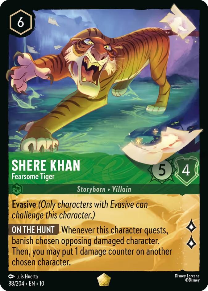 Shere Khan - Fearsome Tiger - 88/204 [Whispers in the Well] [Non-Foil]