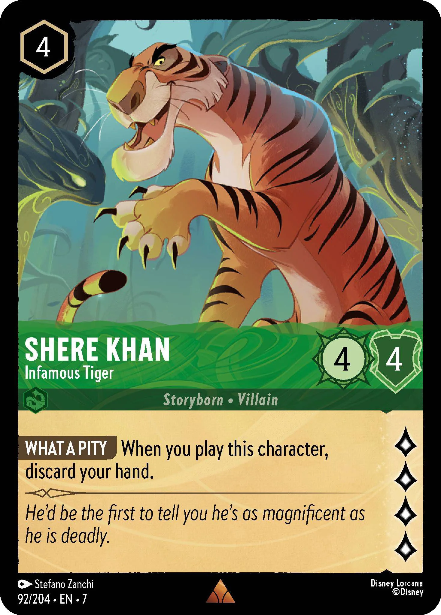 Shere Khan - Infamous Tiger - 92/204 [Archazia's Island] [Non-Foil]