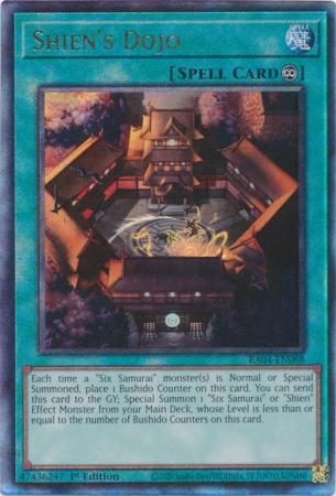 Shien's Dojo - RA04-EN088 - Ultimate Rare - 1st Edition