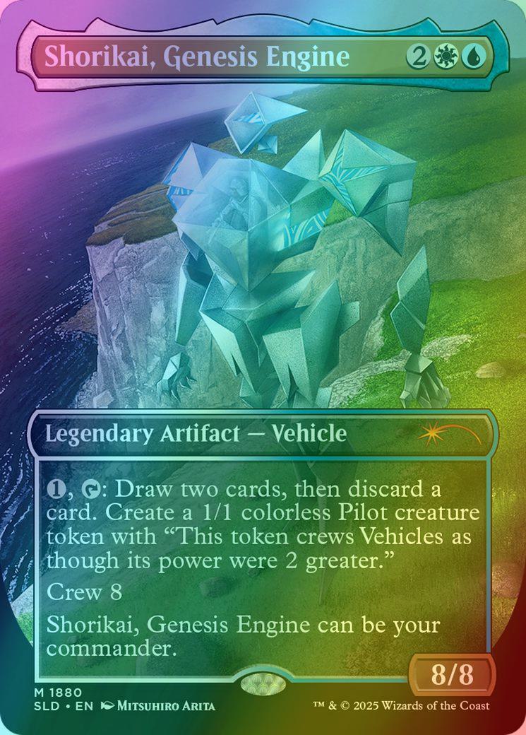 Shorikai, Genesis Engine [1880] [Borderless] [Mitsuhiro Arita] [Secret Lair Drop] [Foil]
