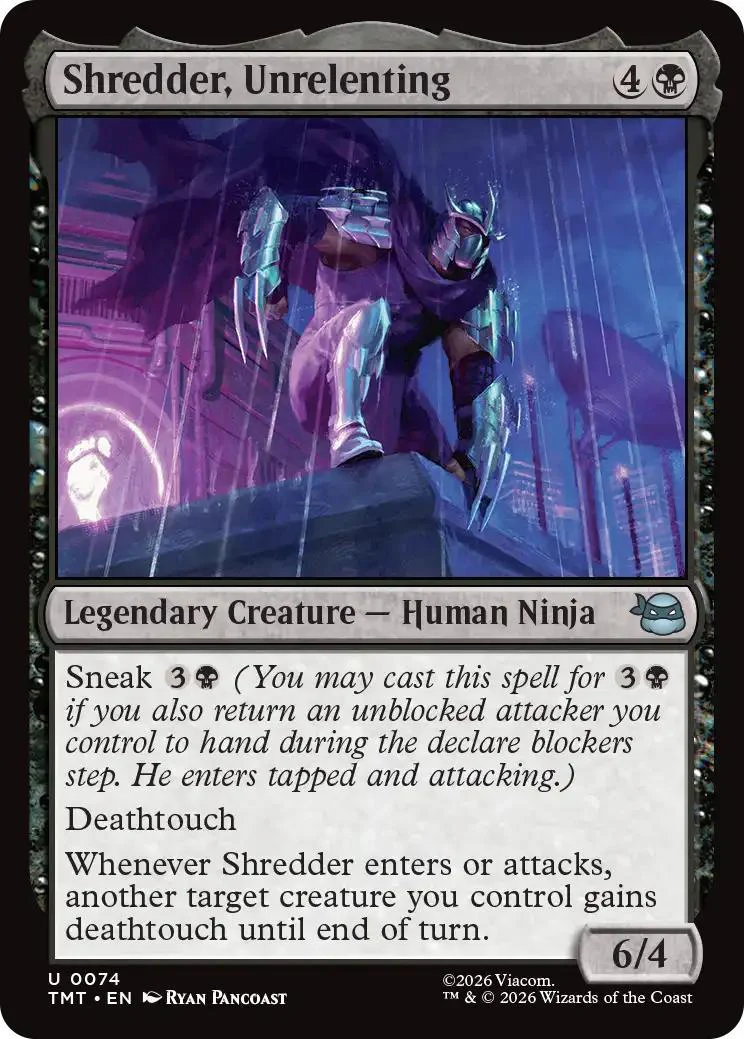 Shredder, Unrelenting [74] [Teenage Mutant Ninja Turtles] [Non-Foil]