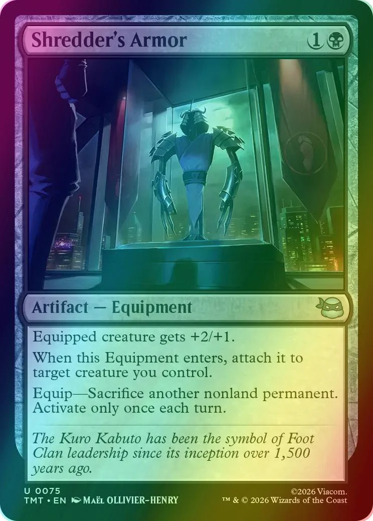Shredder's Armor [75] [Teenage Mutant Ninja Turtles] [Foil]