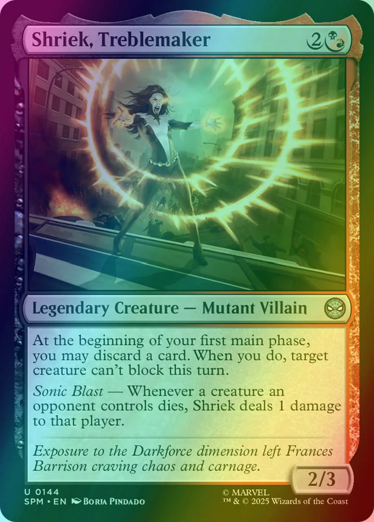 Shriek, Treblemaker [144] [Marvel's Spider-Man] [Foil]