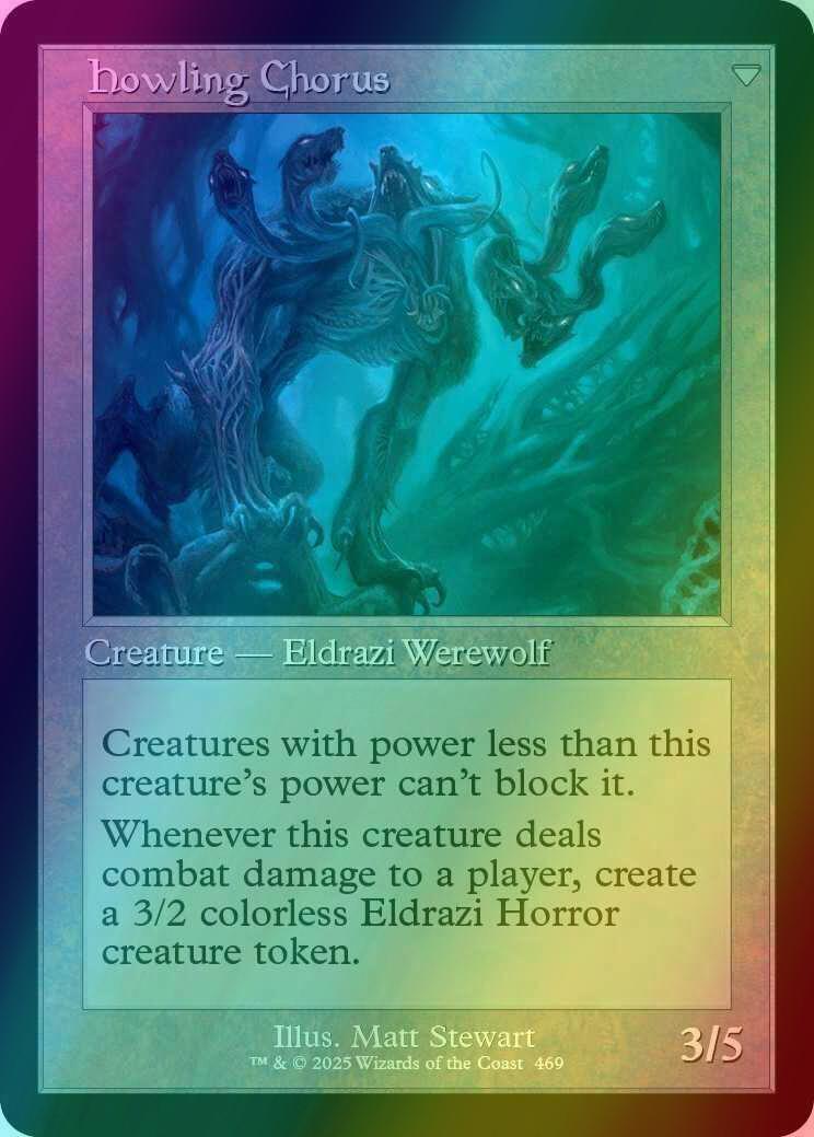 Shrill Howler // Howling Chorus [469] [Retro Frame] [Innistrad Remastered] [Foil] - Image 2
