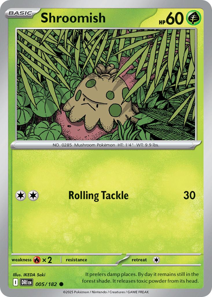 Shroomish - 005/182 - Common [sv10-005] [Non-Holo]