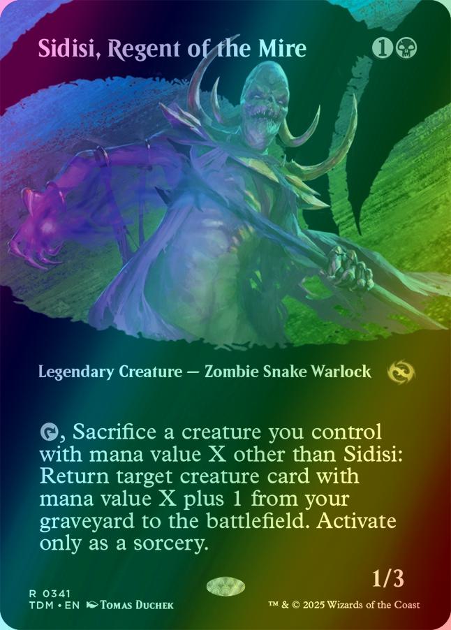 Sidisi, Regent of the Mire [341] [Borderless] [Clan] [Tarkir: Dragonstorm] [Foil]