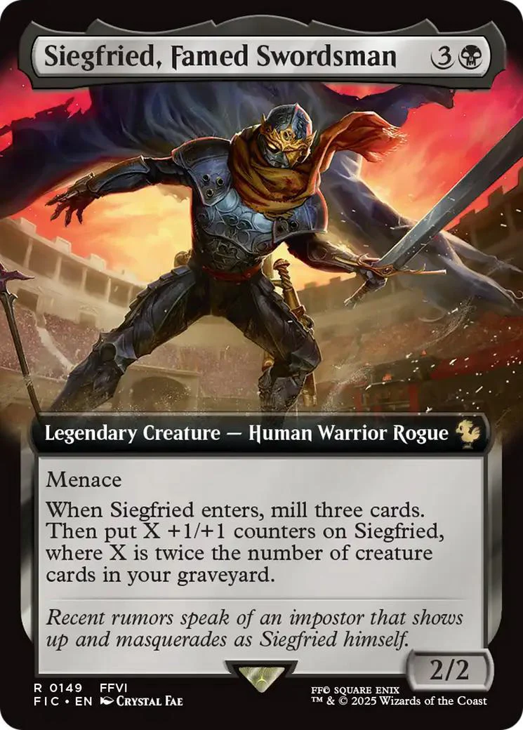 Siegfried, Famed Swordsman [149] [Extended Art] [FINAL FANTASY: Commander] [Non-Foil]