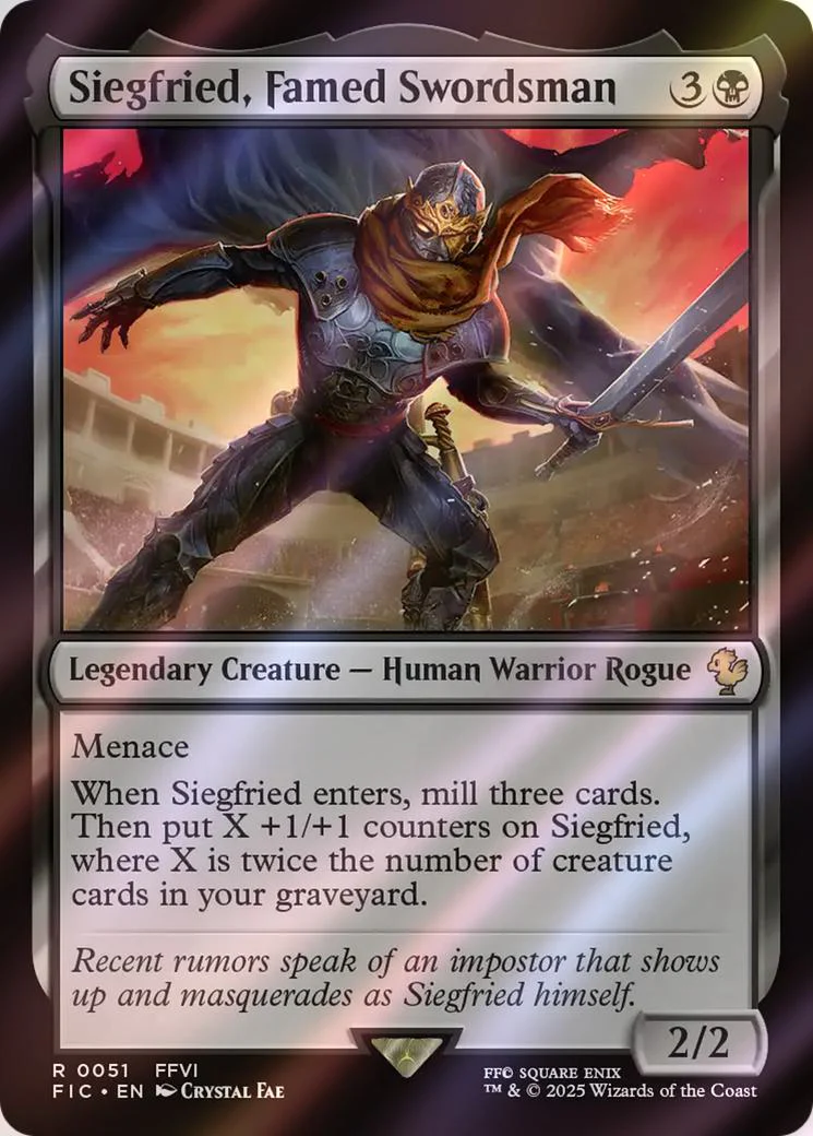 Siegfried, Famed Swordsman [51] [FINAL FANTASY: Commander] [Surge Foil]