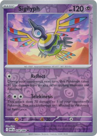 Sigilyph - 038/086 - Uncommon [sv105w-038] [Reverse Holo]