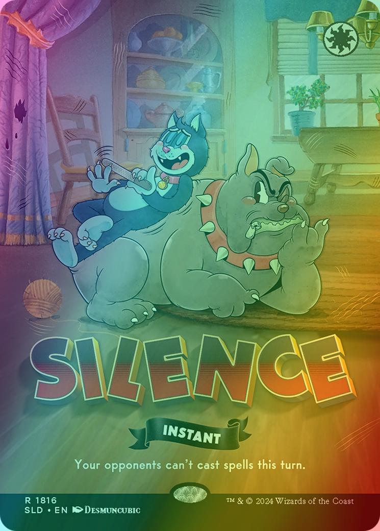 Silence [1816] [Borderless] [Twisted Toons] [Secret Lair Drop] [Foil]