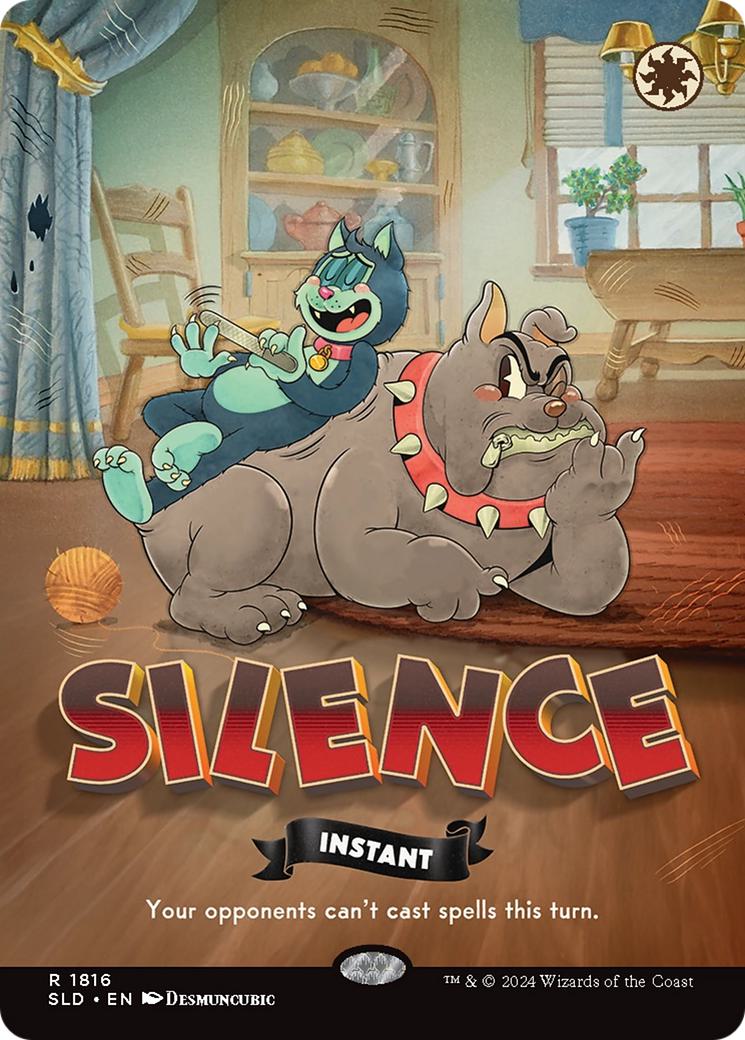 Silence [1816] [Borderless] [Twisted Toons] [Secret Lair Drop] [Non-Foil]