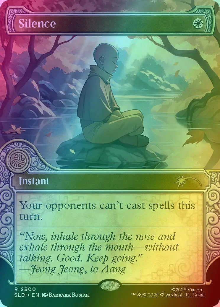 Silence [2300] [Elemental Frame] [One with the Elements] [Secret Lair Drop] [Foil]