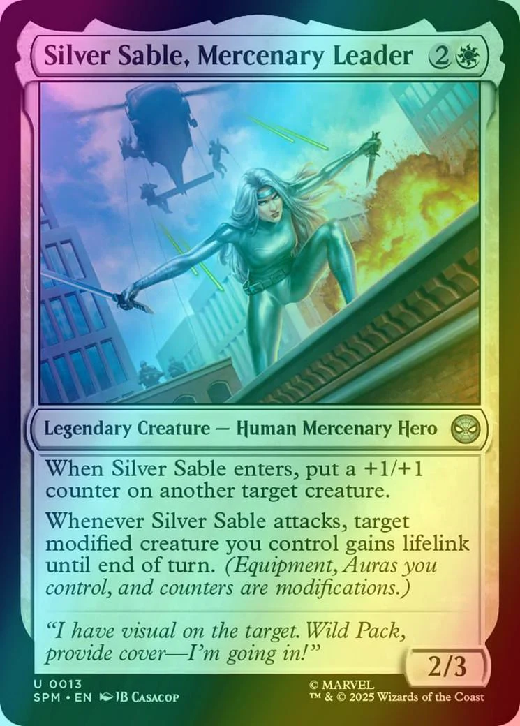 Silver Sable, Mercenary Leader [13] [Marvel's Spider-Man] [Foil]
