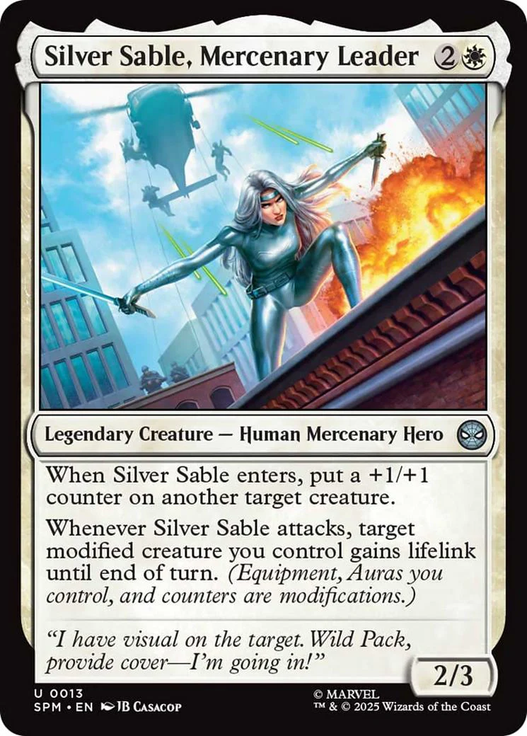 Silver Sable, Mercenary Leader [13] [Marvel's Spider-Man] [Non-Foil]