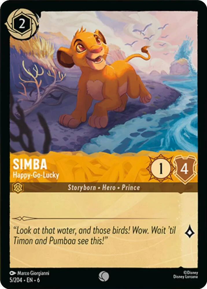 Simba - Happy-Go-Lucky - 5/204 [Azurite Sea] [Non-Foil]