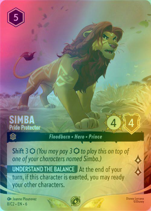 Simba - Pride Protector - 8/C2 [Disney Lorcana Promo Cards] [Holofoil]