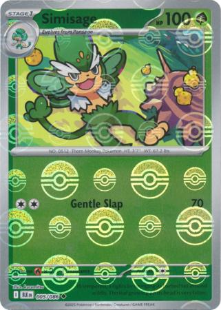 Simisage - Poké Ball Pattern - 005/086 - Uncommon [sv105b-005] [Reverse Holo]